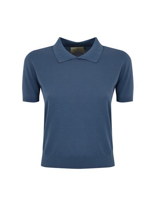 Polo in cotone Blu Polvere DRUMOHR | L0G416 00001725